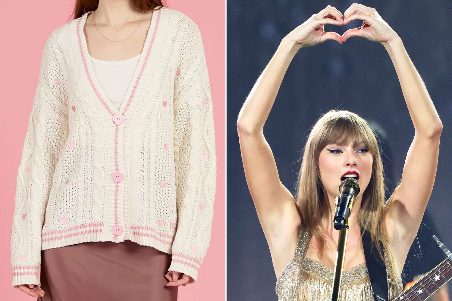 Taylor Swift Just Released a $70 Heart-Covered Cardigan Inspired
