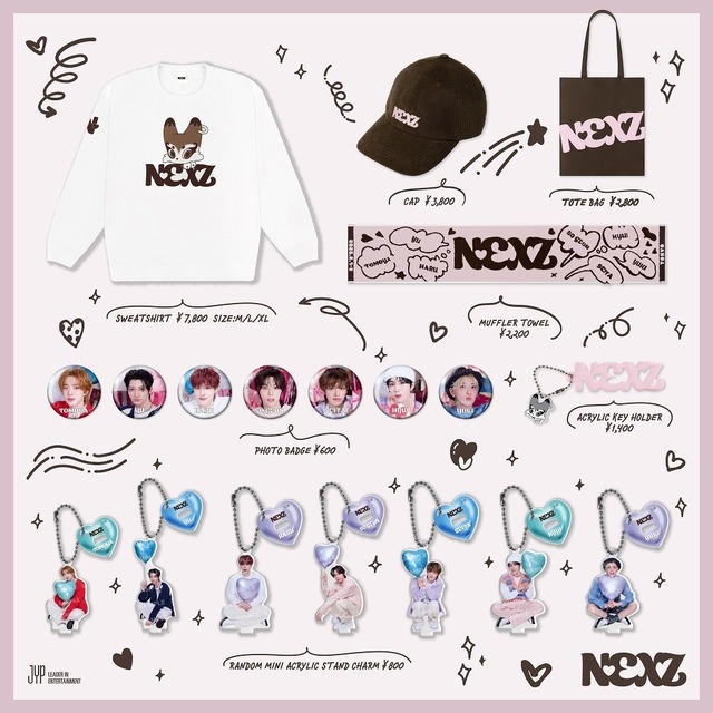 NEXZ、バレンタインにちなんだグッズ解禁！ TWICE・NAYEONと競演
