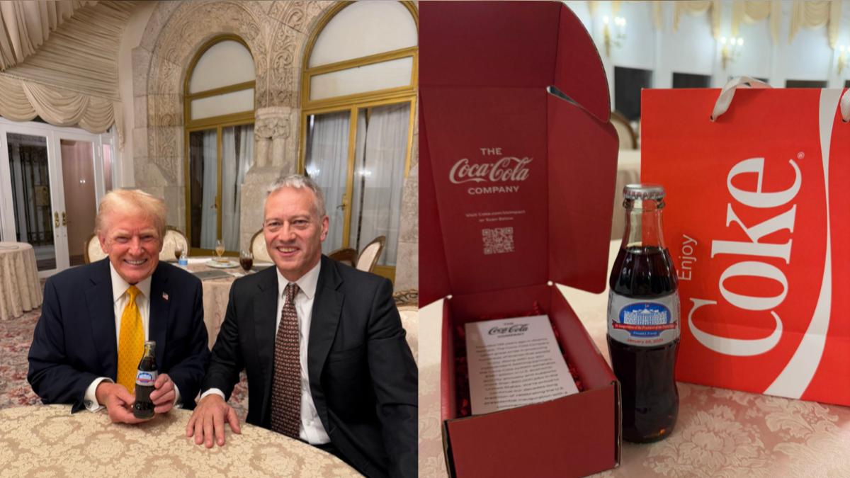 川普是健怡可口可樂（Diet Coke）的忠實粉絲。（圖／翻攝自X @ArynneWexler）