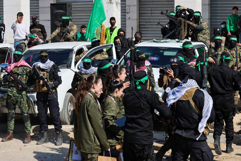 Hamás liberó a cuatro soldadas israelí por los acuerdos de tregua. (AFP)