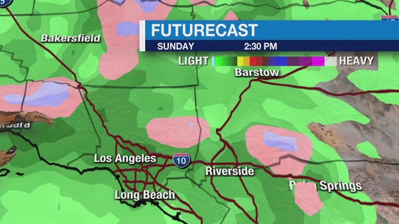 Los Angeles Rain Timeline: When to expect weekend showers in SoCal