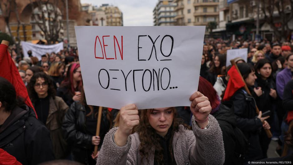 Greece Mass protests demand justice for rail crash victims