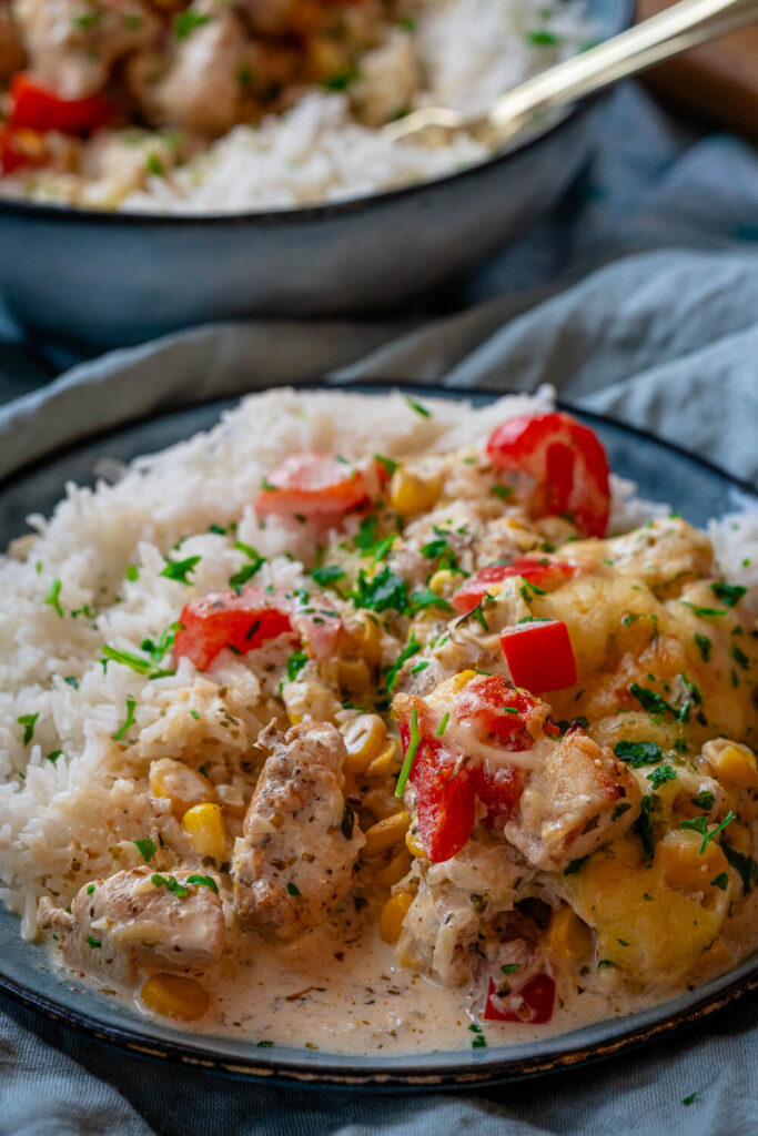 Gyros Auflauf - schnell, lecker mit Reis