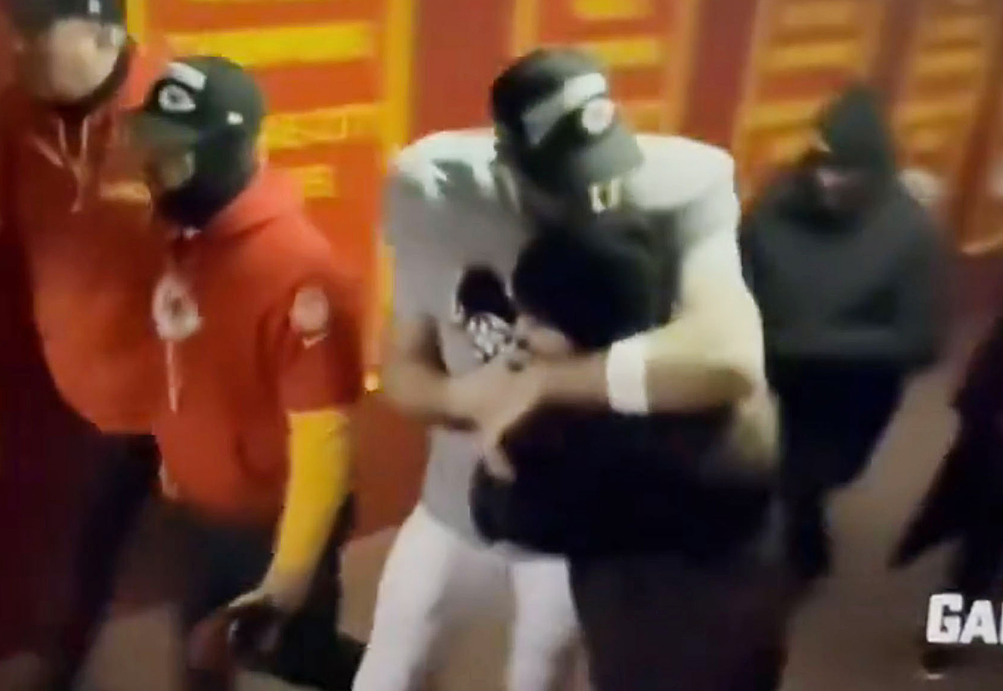 Taylor Swift jumps for joy in Travis Kelce’s arms while they walk