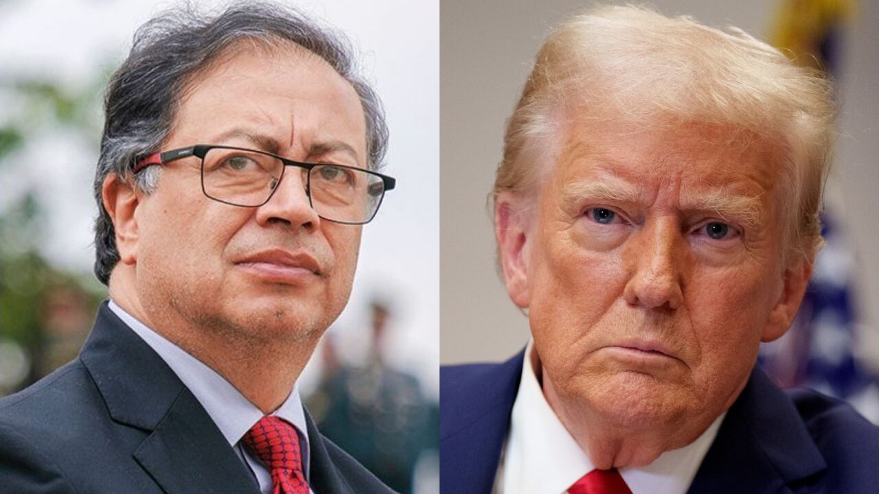 Gustavo Petro y Donald Trump
