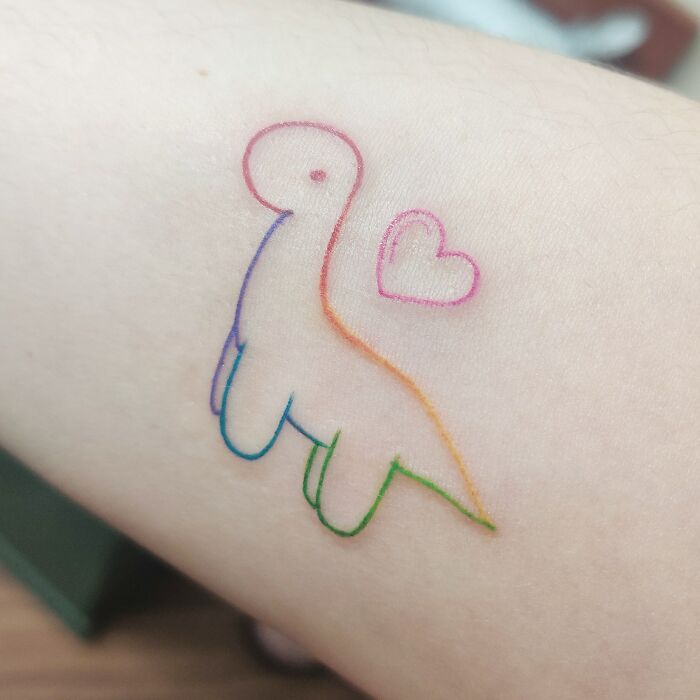 #15 I Have Been Obsessed With Dinosaurs Since I Was Small. Today, I Finally Got My First And Certainly Not The Last Dinosaur Tattoo