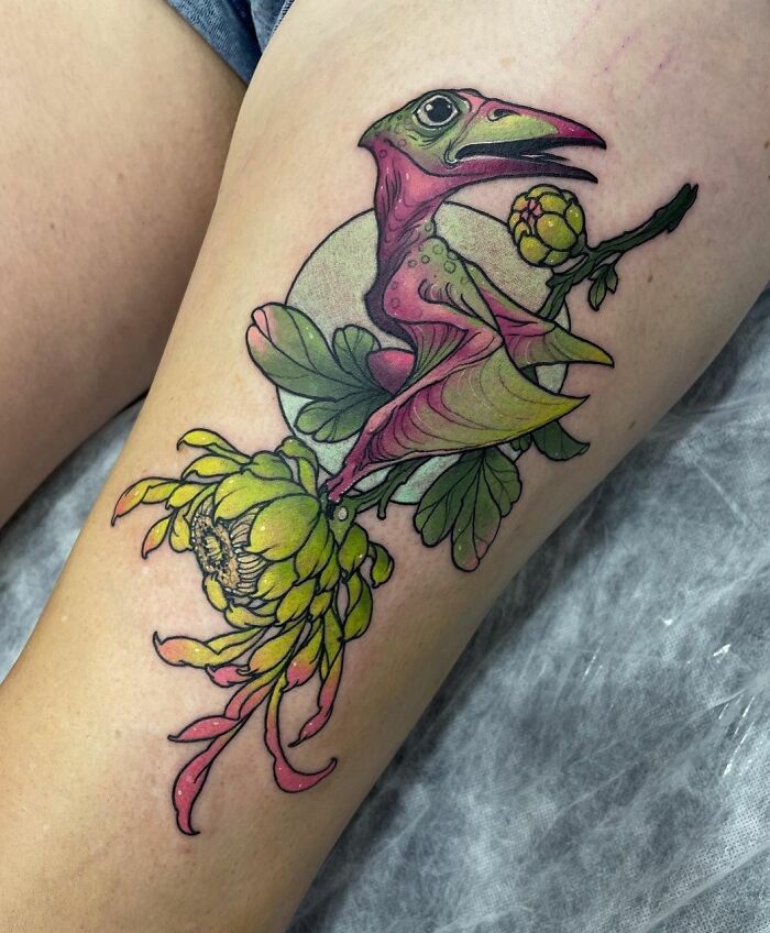#36 I Had A Lot Of Fun Working On This One. Green Flowers All The Way