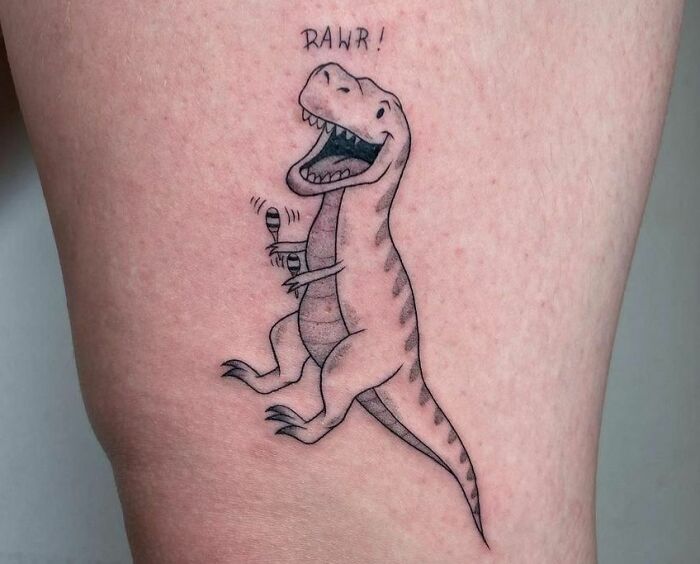 #17 Maybe The T-Rex Has Short Hands, But They Are Long Enough To Play The Maracas