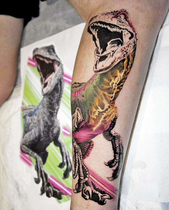 #43 Color Realism Velociraptor. Work In Progress