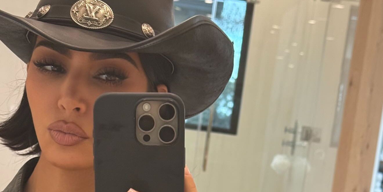 Kim Kardashian Dresses Up in Chaps and a LV Cowboy Hat for Chi’s