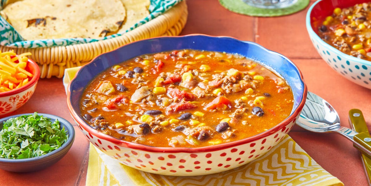 Make flavorful taco soup in just 30 minutes