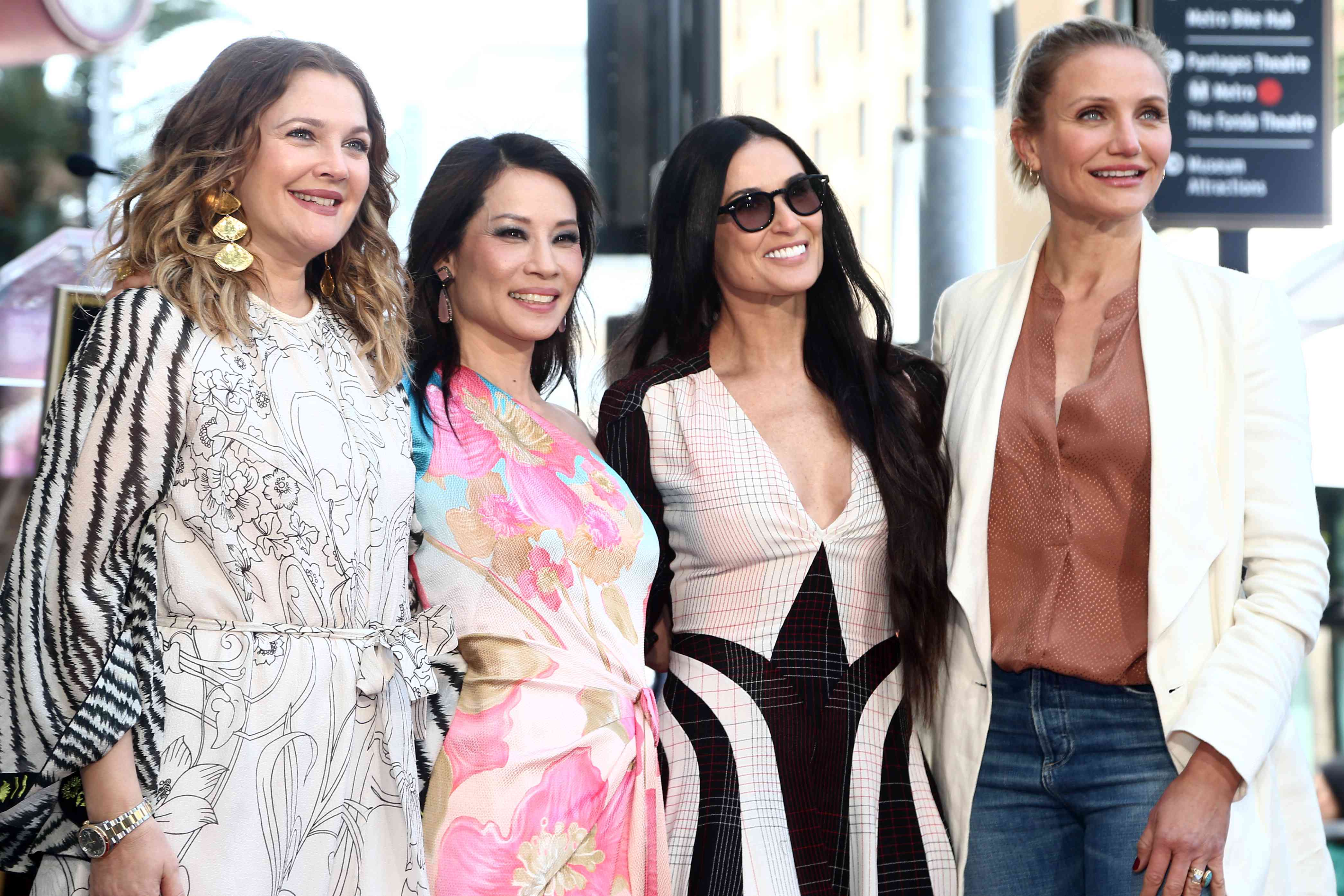 Cameron Diaz, Drew Barrymore, Lucy Liu Celebrate Demi Moore with