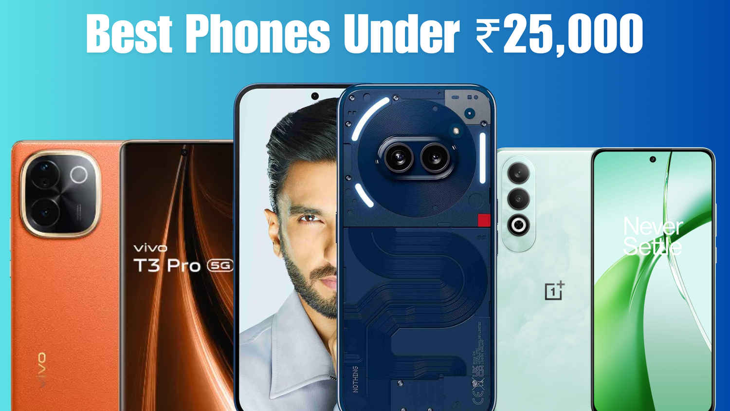 Best mobile phones under ₹25,000 in January 2025