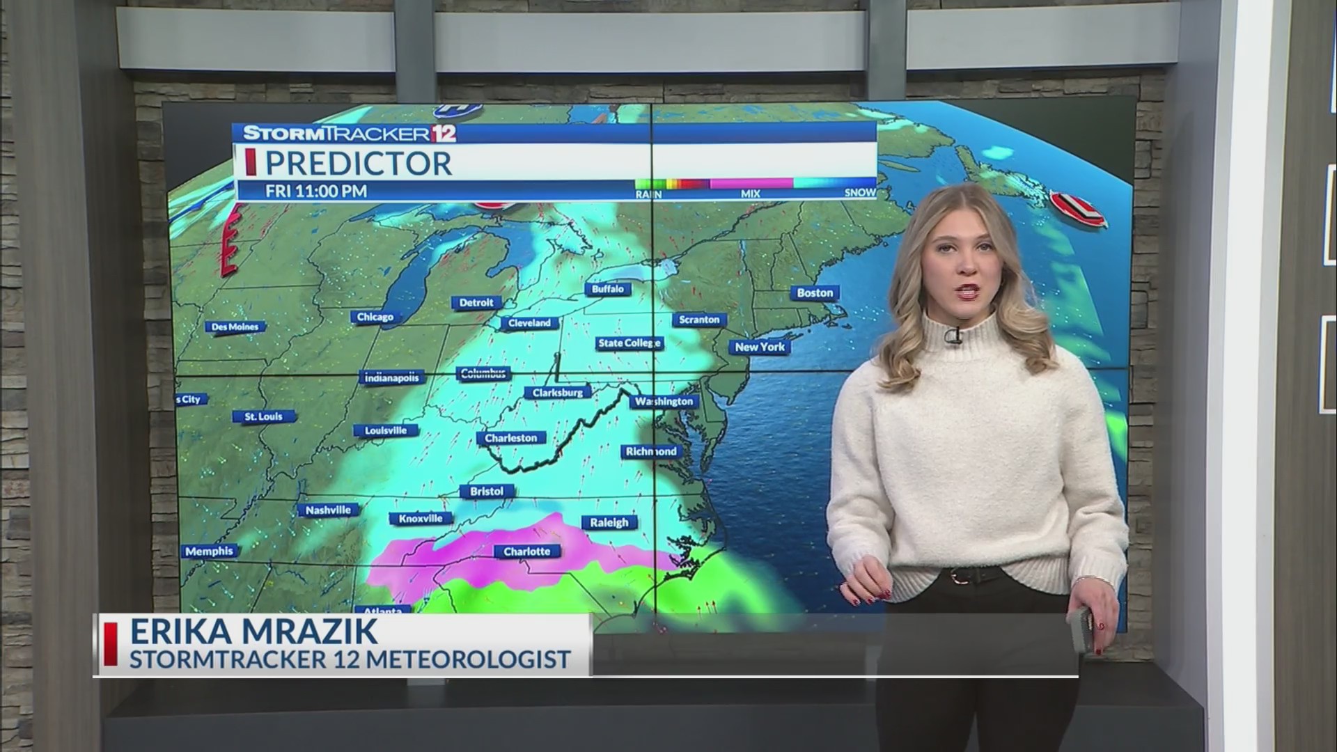 Wednesday afternoon forecast More snow heading to West Virginia
