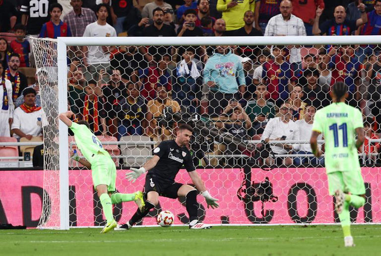 SoccerBarcelona into Super Cup final with 20 win over Bilbao