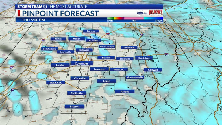 Frigid midweek for Central Ohio, snow making a quick return