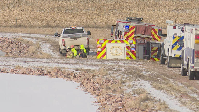 Officials warning about thin ice after dog falls through