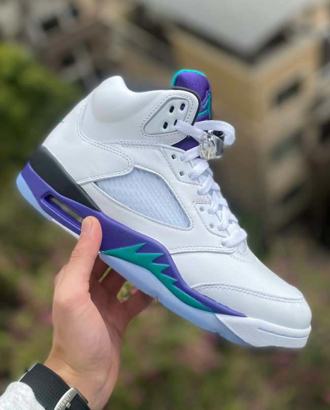 Air Jordan 5 ホワイト/パープル