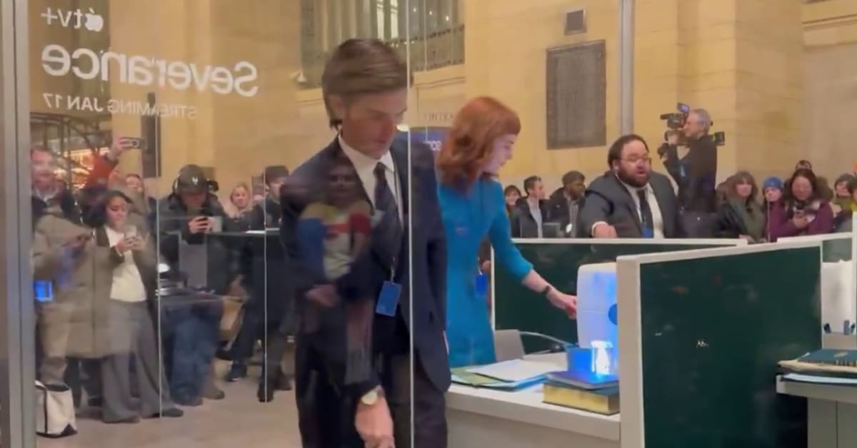 &lsquo;Severance&rsquo; Cast Stuns NYC With Grand Central Pop-Up Performance