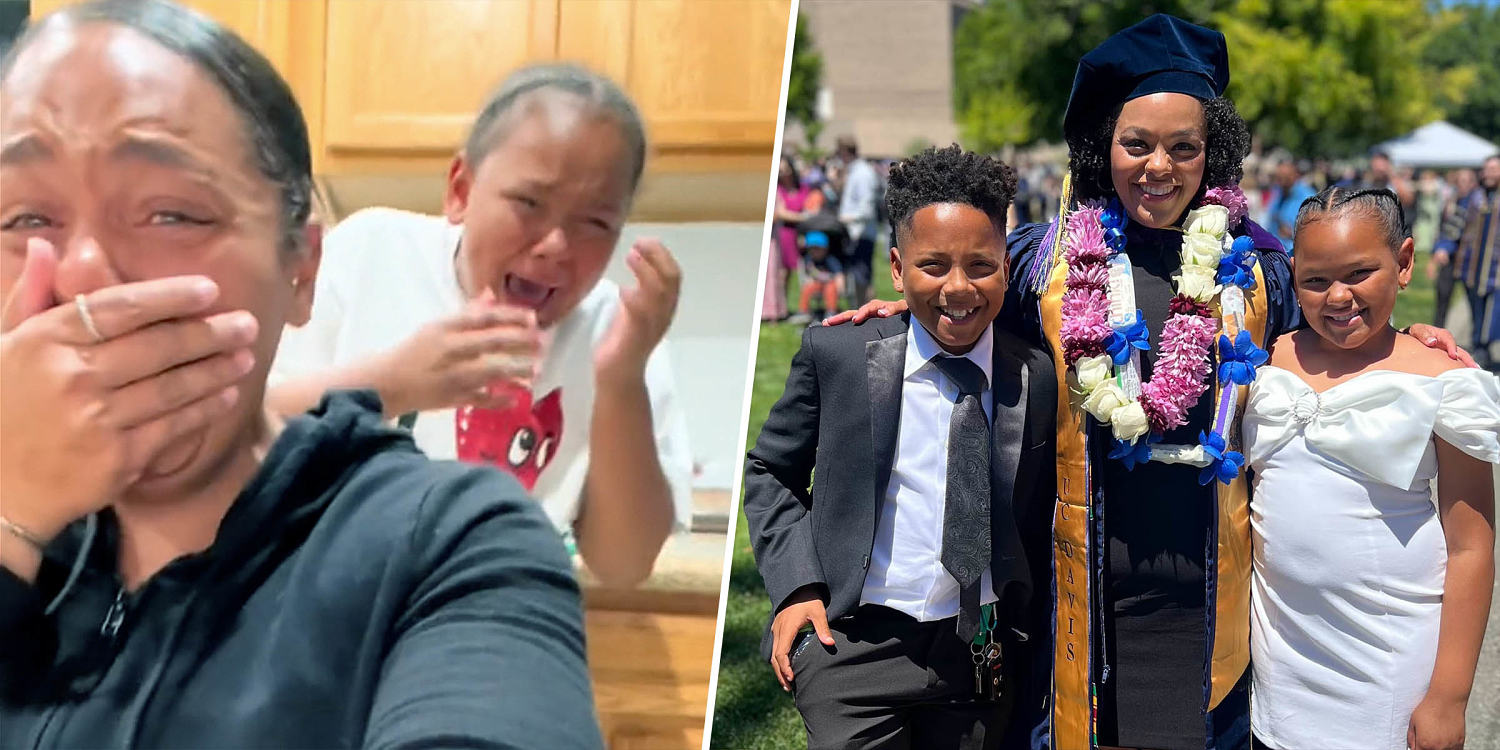 A single mom passed the bar exam on her first try. Her kids' reaction