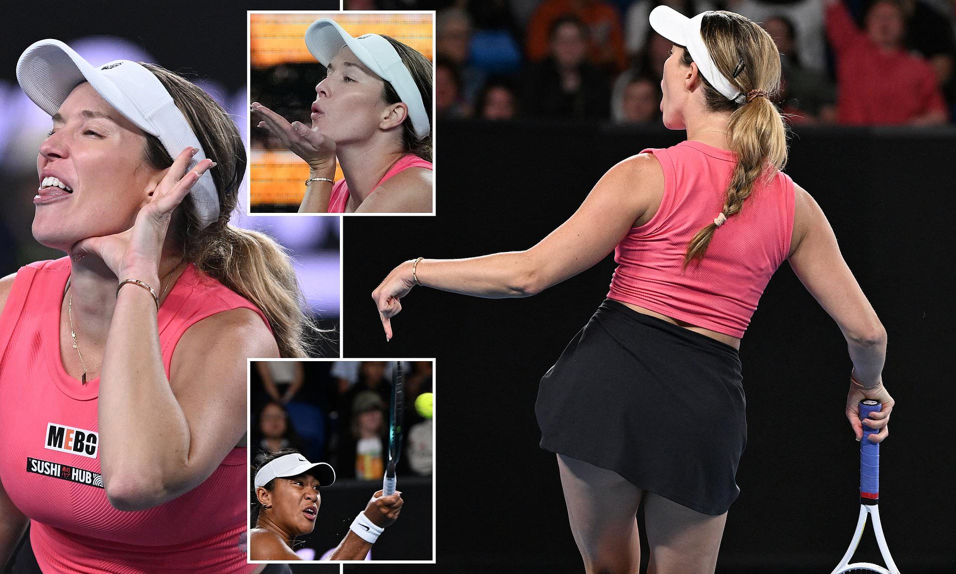 Danielle Collins slaps her backside and boasts of 'big fat 180,000