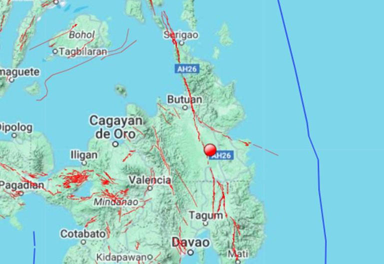 Earthquake near san francisco agusan del sur