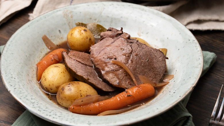 Authentic Native American venison pot roast