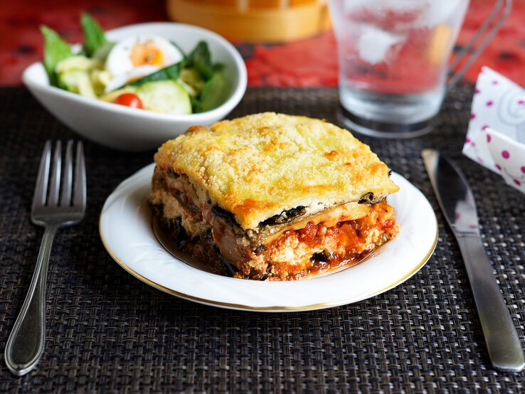 Auflauf-Rezept: Einfache Low-Carb-Lasagne mit Zucchini &amp; Aubergine