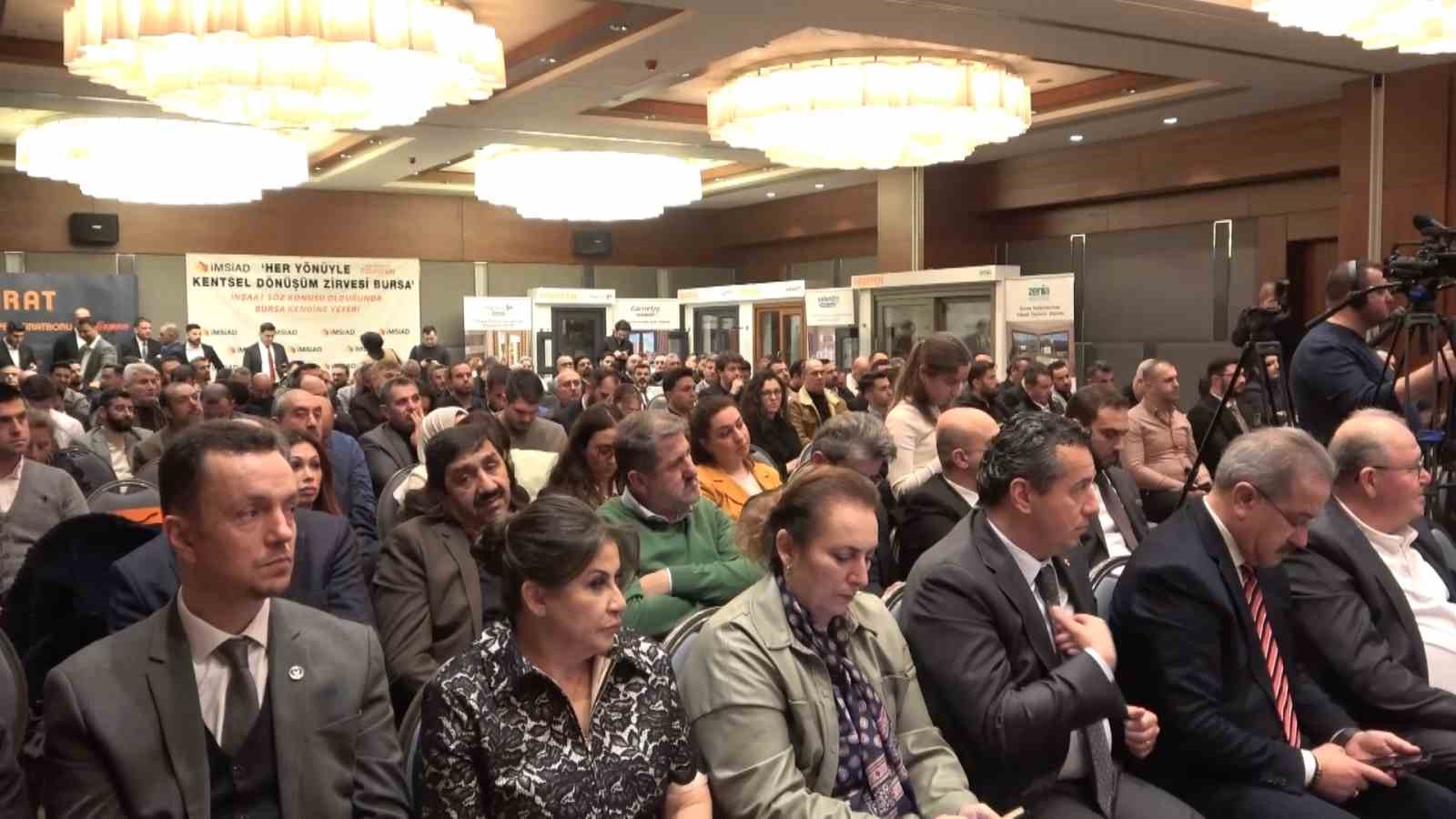 İMSİAD TARAFINDAN BURSA'DA KENTSEL DÖNÜŞÜM ZİRVESİ PROGRAMI DÜZENLENDİ