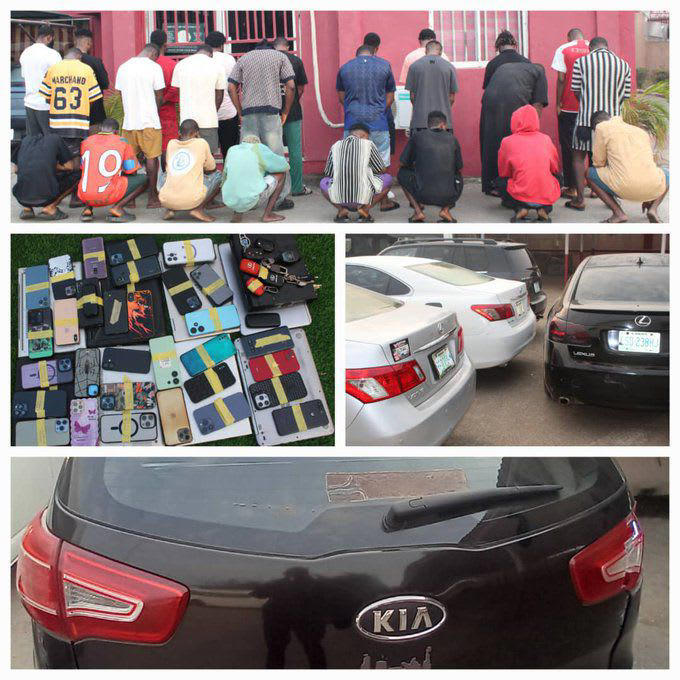 EFCC bursts Yahoo academy in Benin, arrests 25 suspected internet fraudsters ©(c) provided by Pulse Nigeria