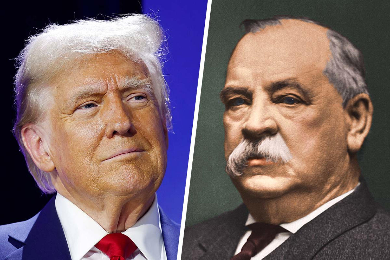Former President Donald Trump, Former President Grover Cleveland.