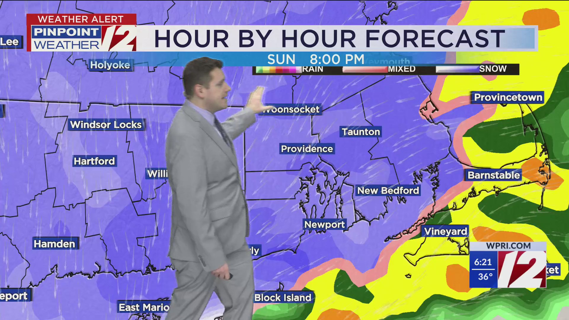 WPRI 12 Weather Forecast 1/19/25 Winter Storm Set to Arrive Later Today