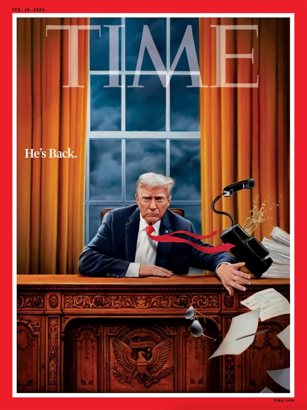 Latest Time magazine cover depicts Trump sweeping Biden’s aviator glasses off desk ‘Adults are