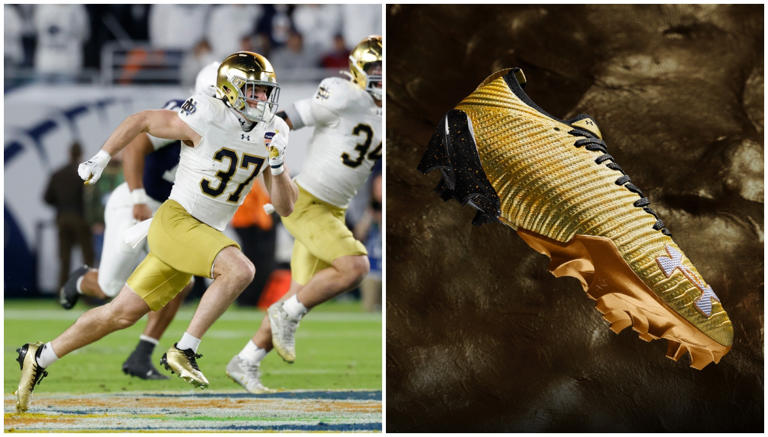 notre dame football cleats