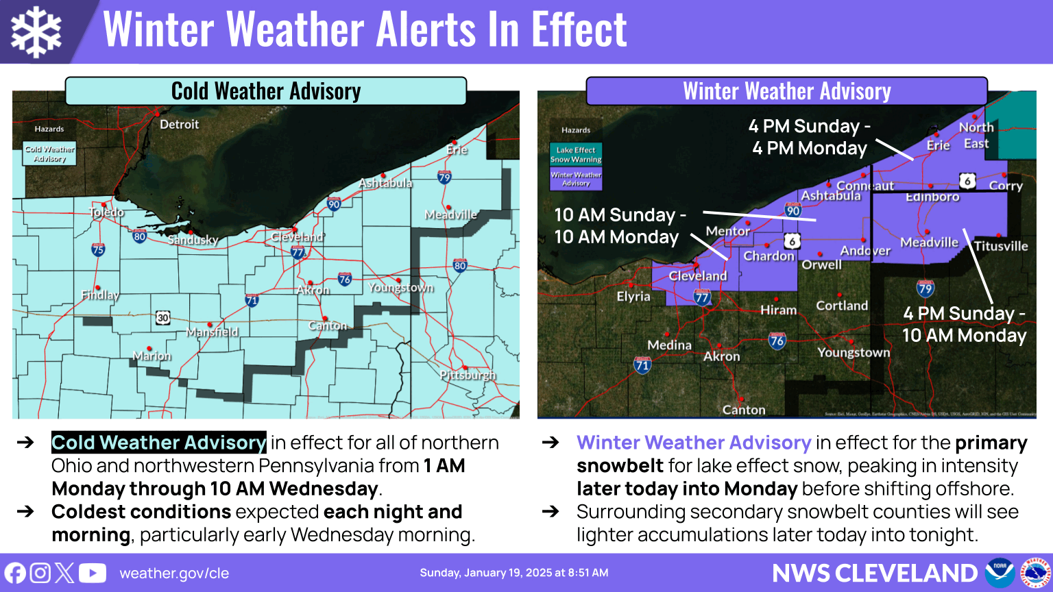 Brutally cold weather moves into Northeast Ohio. How long will it stay?