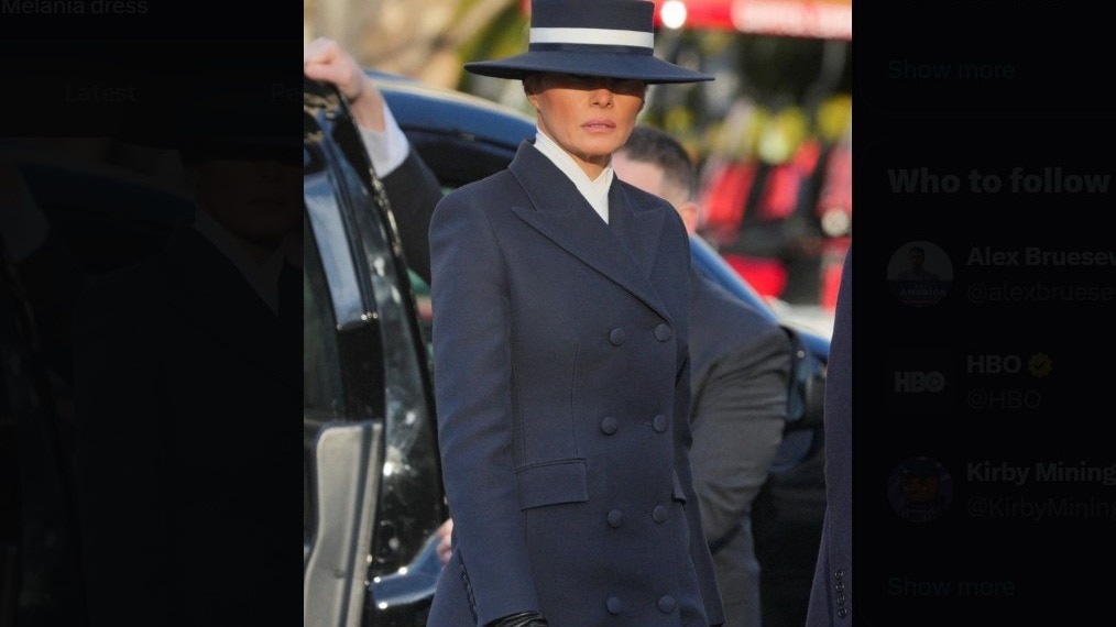Melania Trump's Inauguration Day style Navy elegance sets the tone