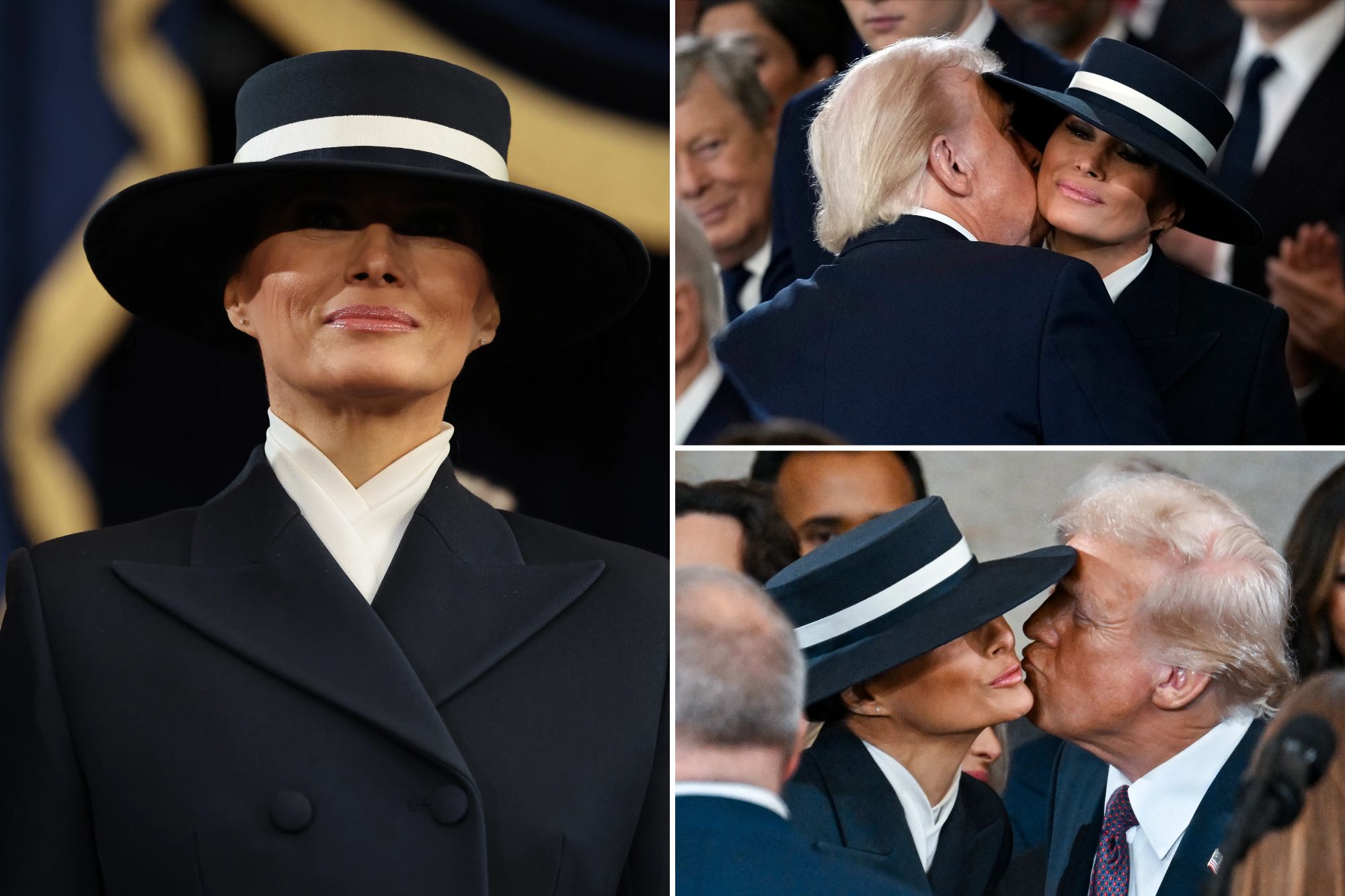 Donald Trump’s airkiss to Melania at inauguration goes viral — thanks