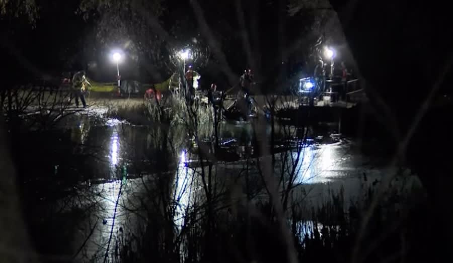 Teen dies, friend survives, after falling through ice into Utah pond