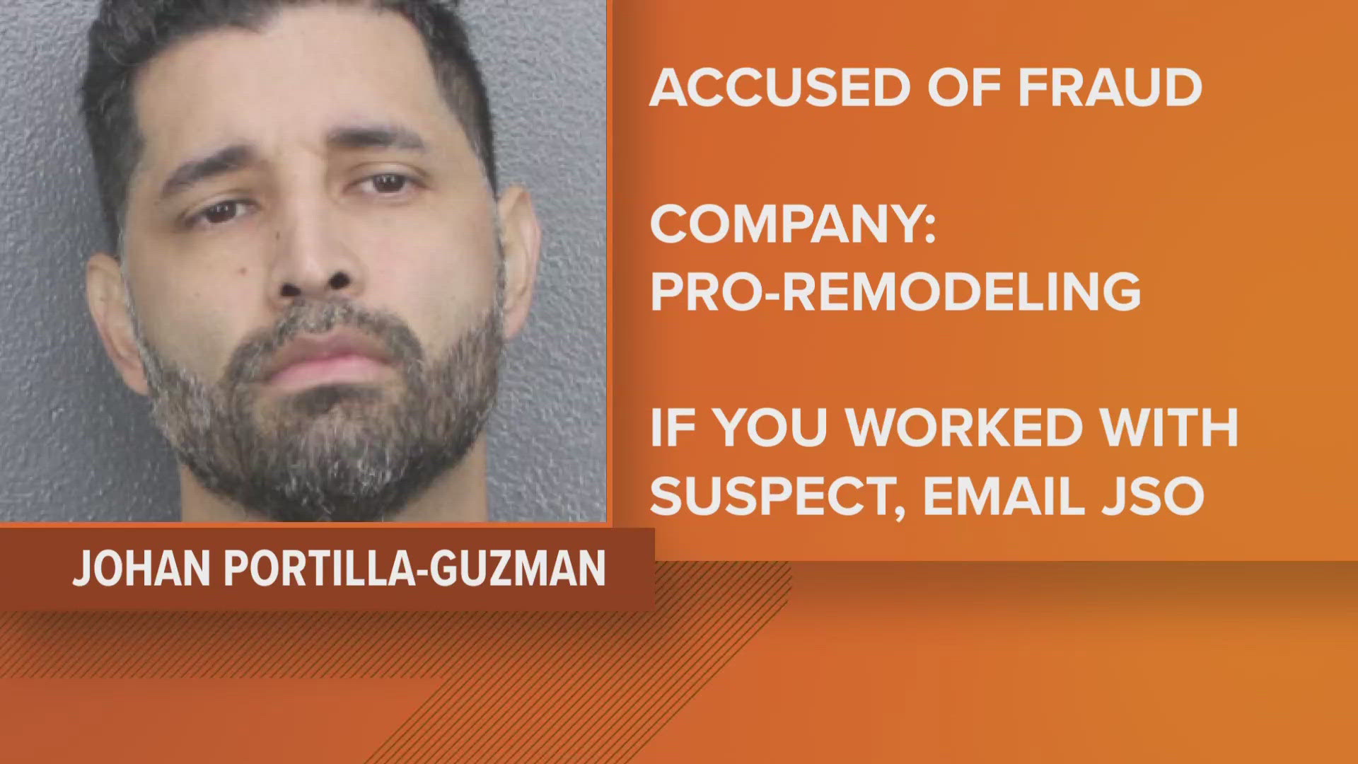 Jacksonville contractor arrested on organized fraud charges, JSO