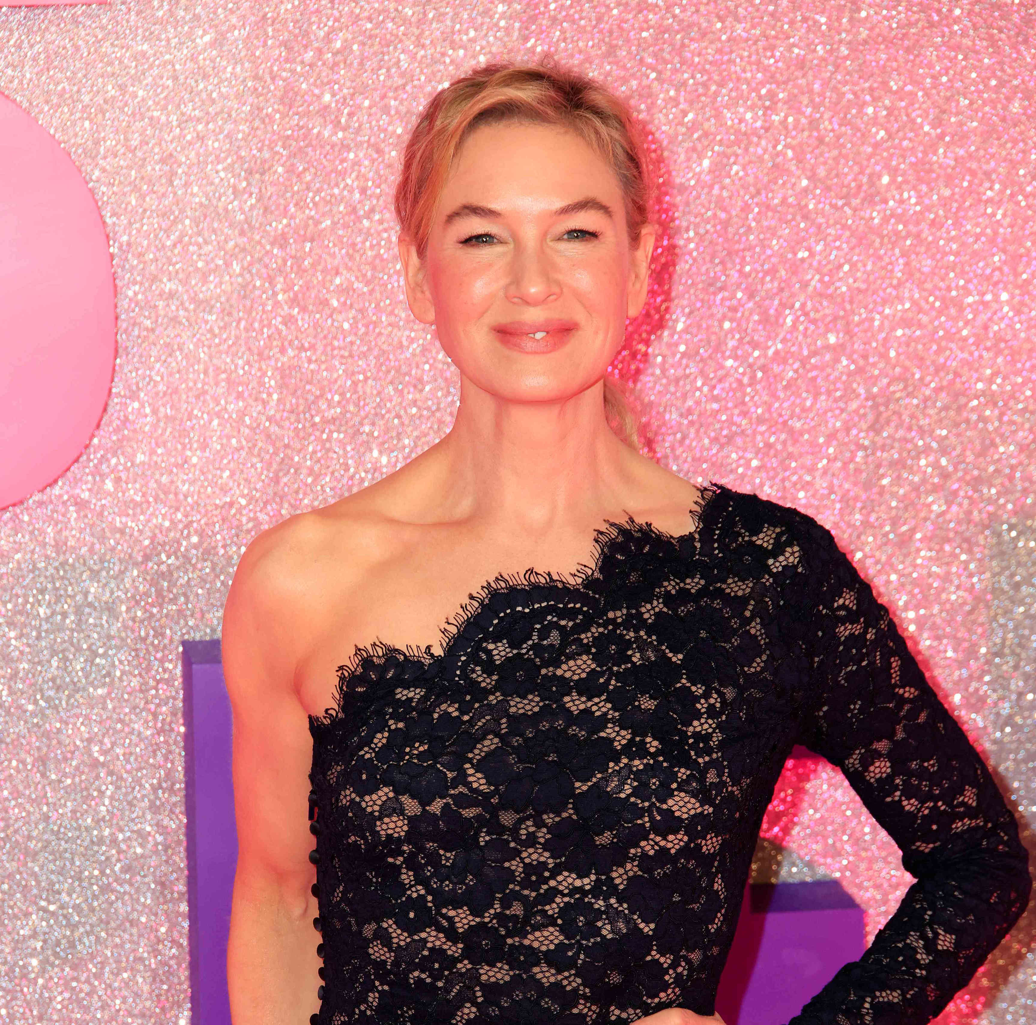 Renée Zellweger Co-Signed the Naked Dress Trend in Sheer Black Lace on