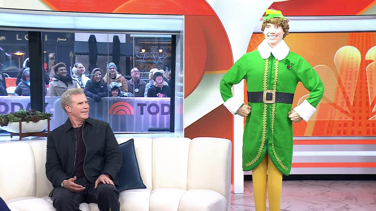 Will Ferrell has funny encounter with 'disturbing' animatronic Buddy