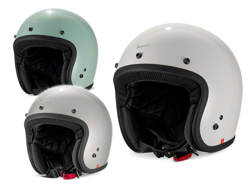 ベスパ】純正ヘルメットに新色「ホワイト・グリーン・グレー」を追加し