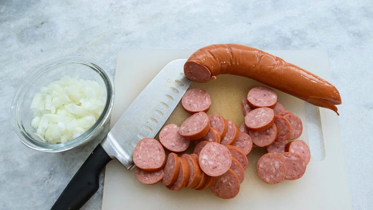 Lisa's twist on her grandmother's Polish sausage with sauerkraut is ...