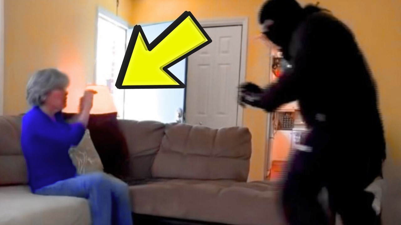 When Grandma Saw This Burgler Entering Her House, She Did Something