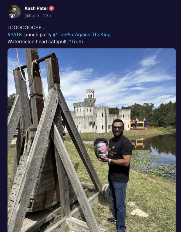 Child Launched Democratic Senator's "Watermelon Head" at Kash Patel