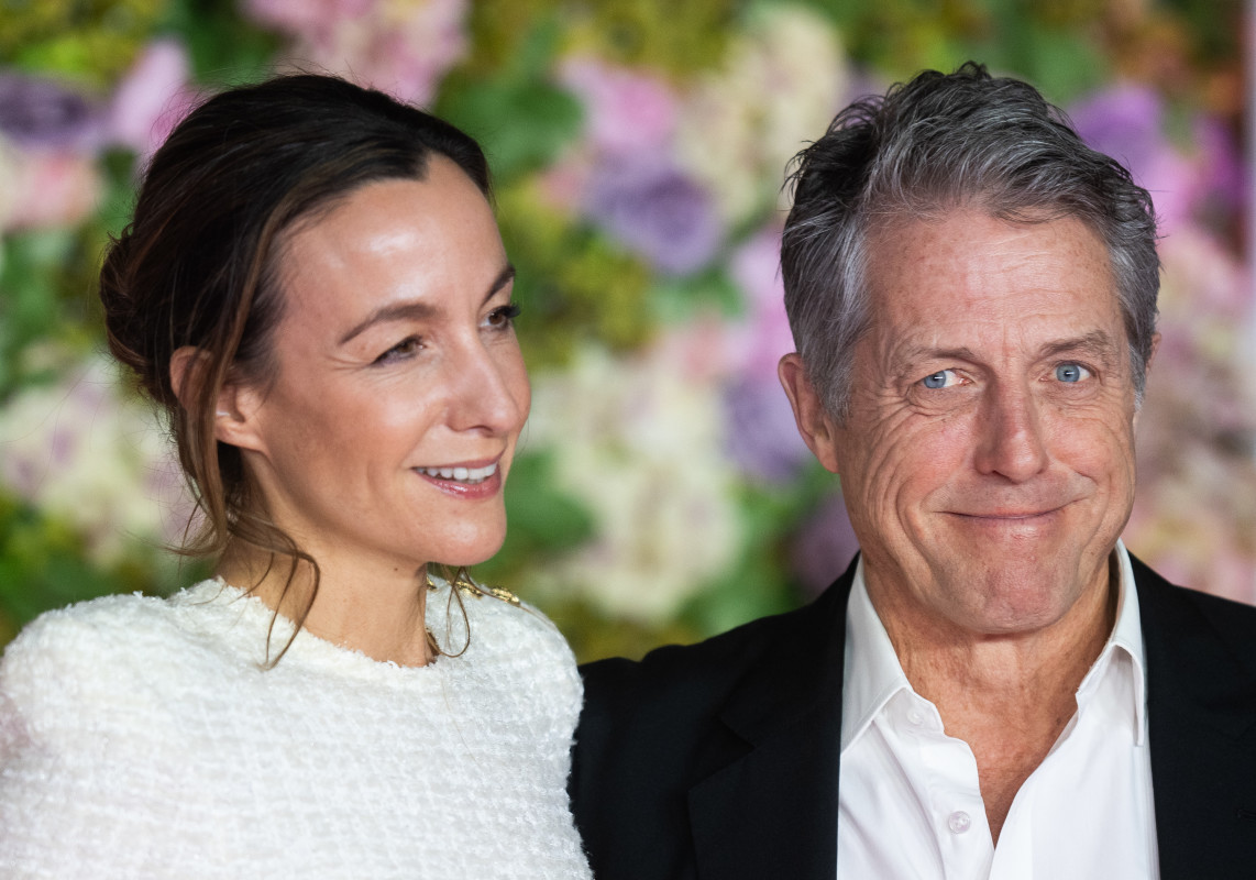 Hugh Grant and Wife Anna Eberstein Make Rare Red Carpet Appearance