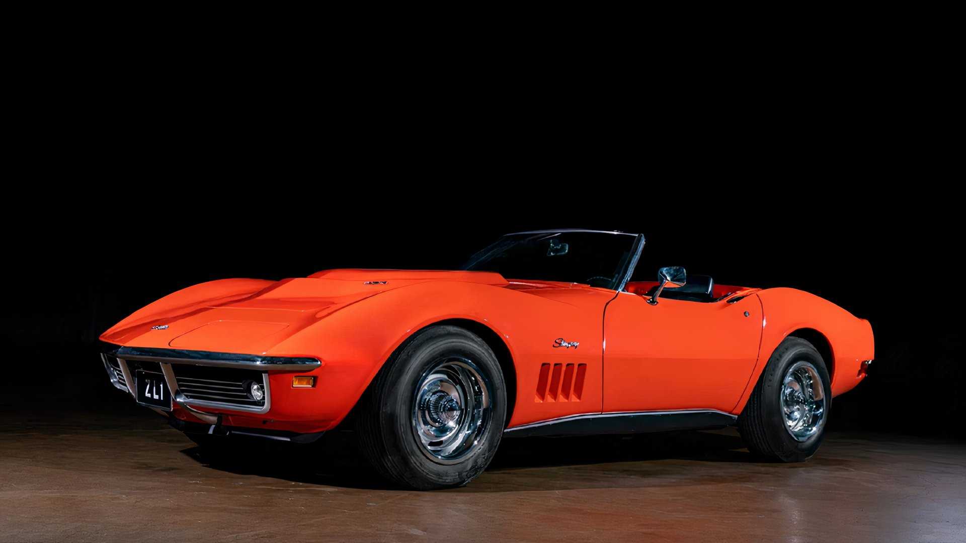 Orange 1969 Corvette ZL1 front side