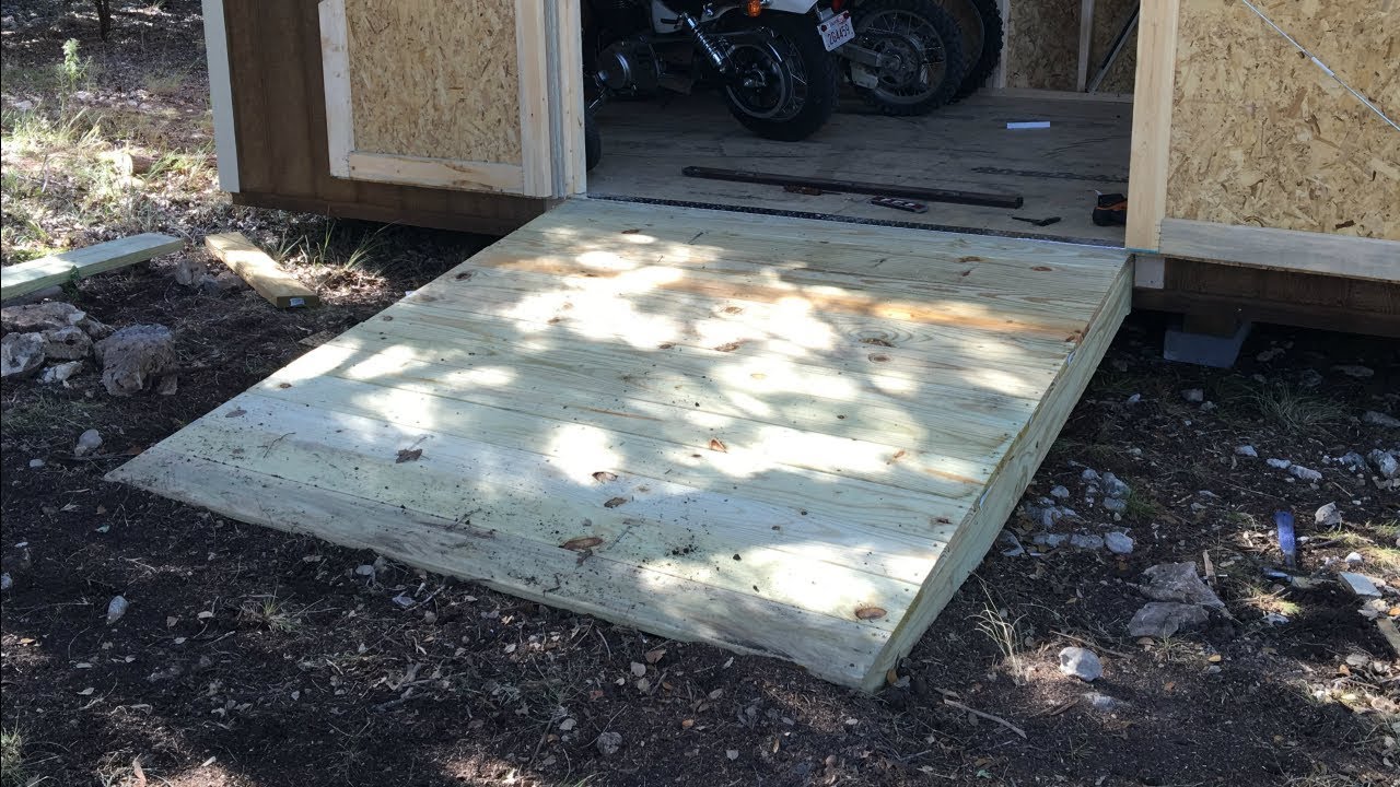 Brilliant Shed Ramp Build for Your Backyard Access
