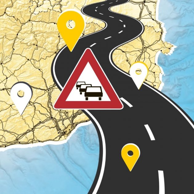 Estado del tráfico en Catalunya en tiempo real: carreteras cortadas ...