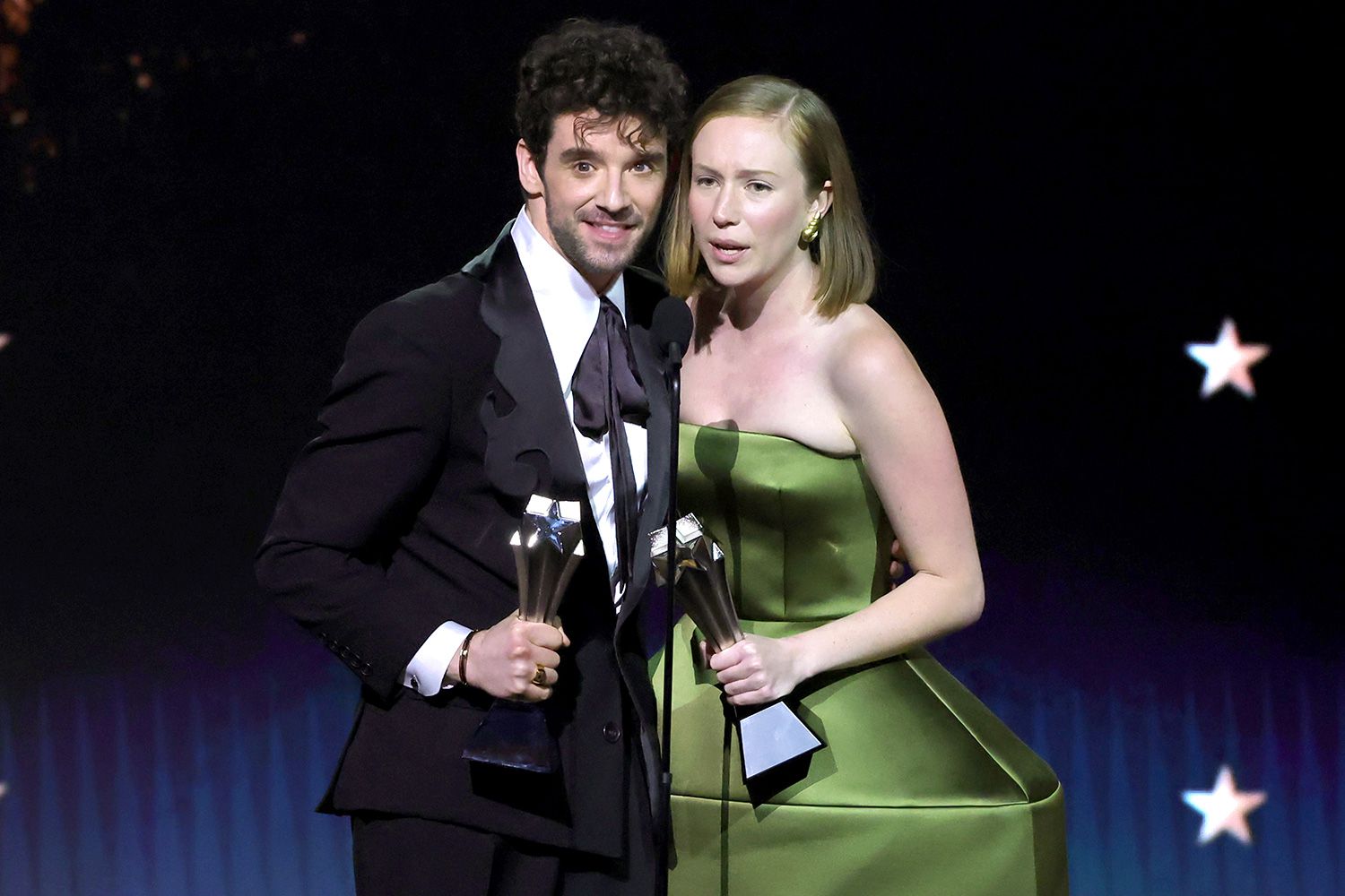 Michael Urie Praises 'Up and Comer' Costar Harrison Ford as He Wins